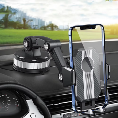 BowLift | FlexMount Phone Holder Car | Strong Suction Cup | 360° Rotatable | One-Hand Operation