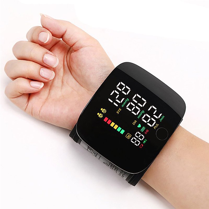 Skanto | Smart Wrist Blood Pressure Monitor – Electronic Portable Sphygmomanometer with Voice Prompts