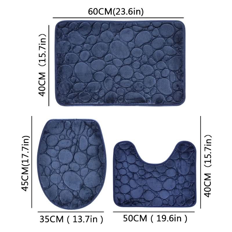 Skanto | 3-Piece Bathroom Mat Set with Non-Slip Comfort