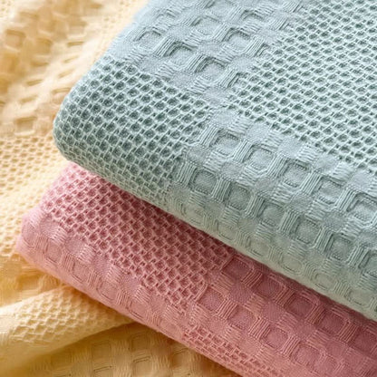 BowLift | Cotura Waffle Blanket | 100% Organic Cotton | Breathable & Elegant | Waffle Structure