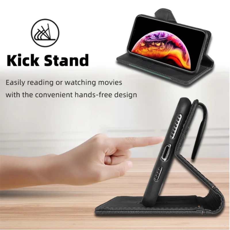 Karnz | Wallet Magnetic Flip Leather Case for iPhone