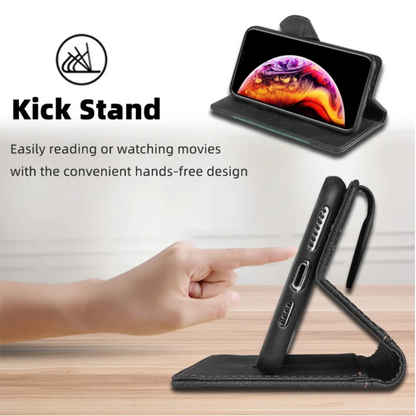 Karnz | Wallet Magnetic Flip Leather Case for iPhone
