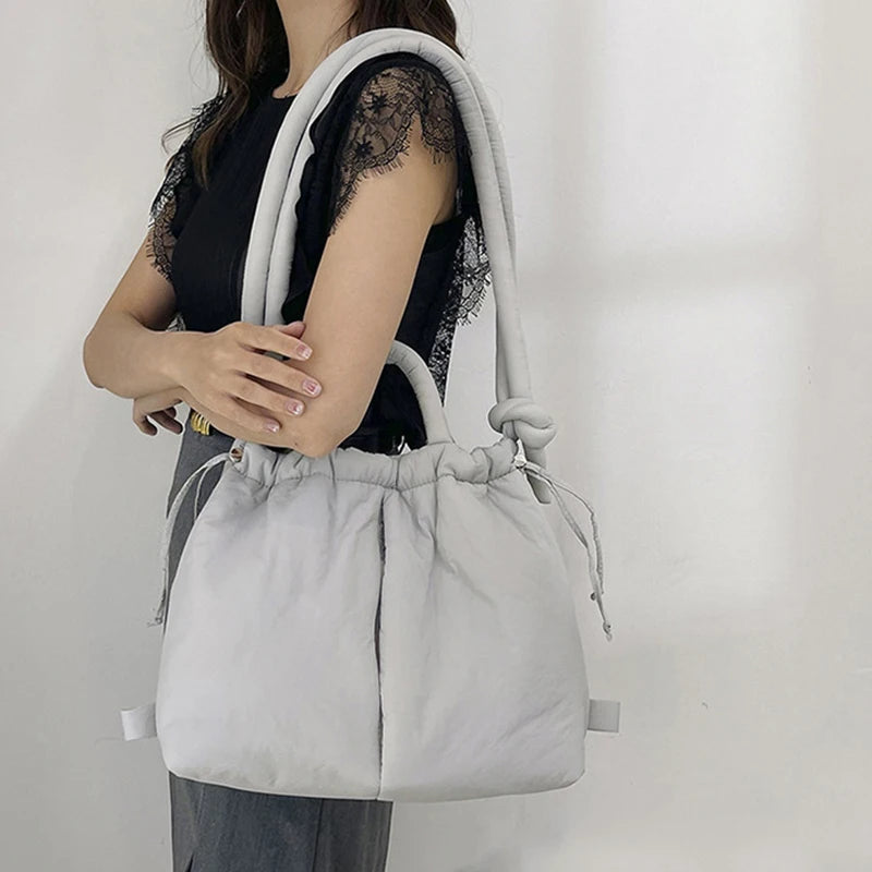 Skanto | Riva Puffer Handbag – Stylish Tote Bag with Shoulder Strap