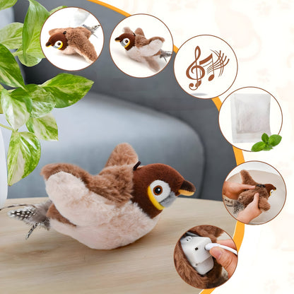 Skanto | Cat Toy Plush Bird Chirping Sound