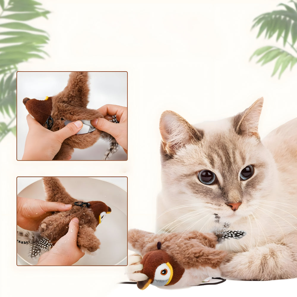 Skanto | Cat Toy Plush Bird Chirping Sound