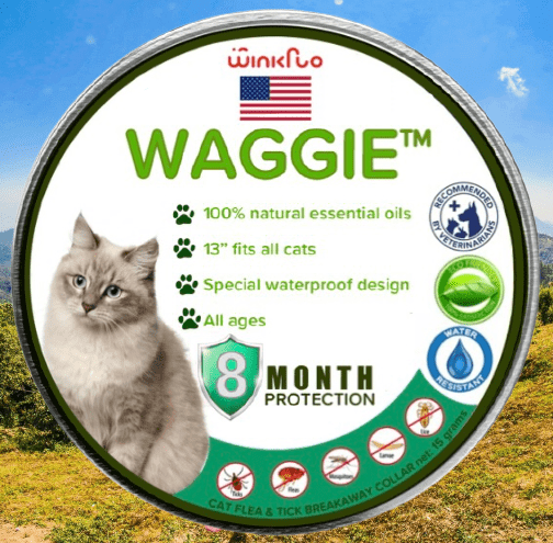 Skanto | Waggie - Natural Flea, Tick, & Mosquito Collar (Safest 8+ Months Protection)