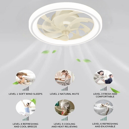 Skanto | Skanto Smart Bedroom Ceiling Fan with LED Light
