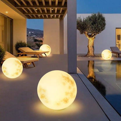 Celestial Glow Moon-Design Solar Garden Light