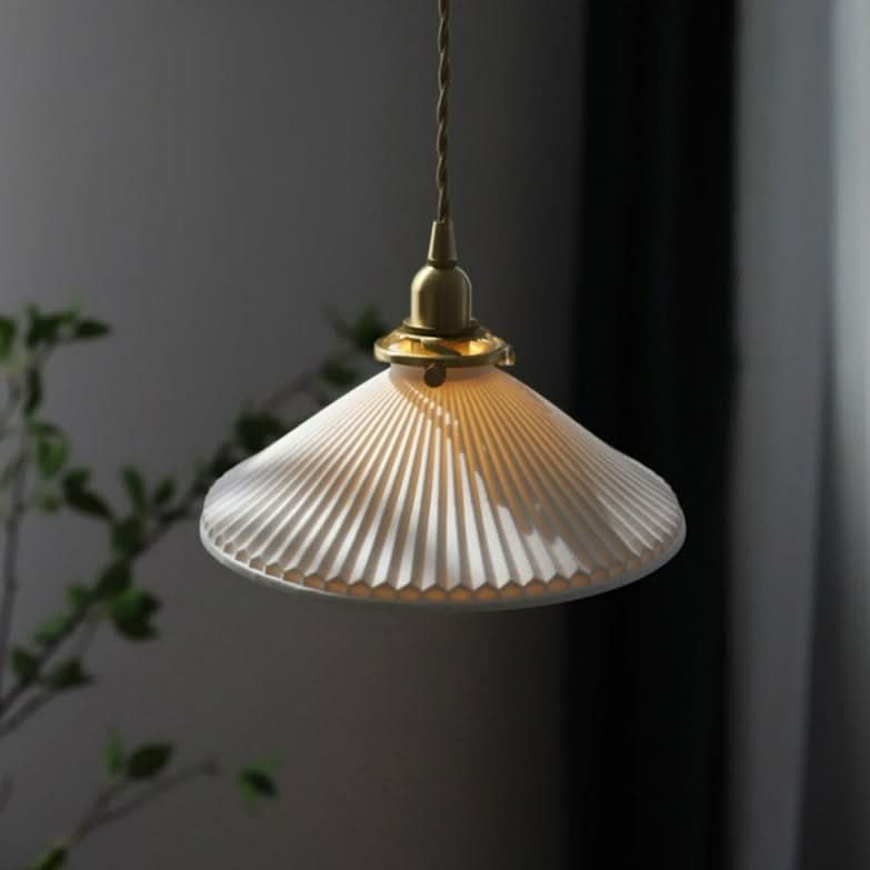 Skanto | Scandinavian White Ceramic Pendant Lamp