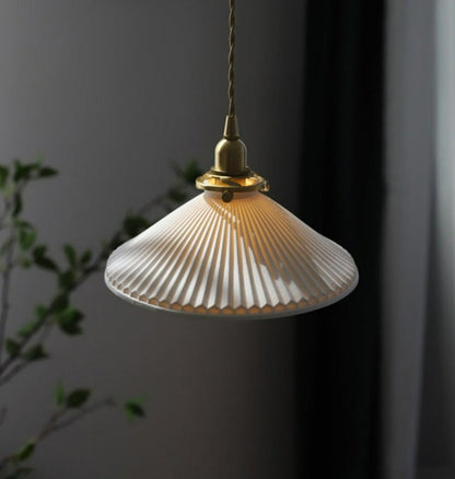 White Ceramic Pendant Light | Karnz