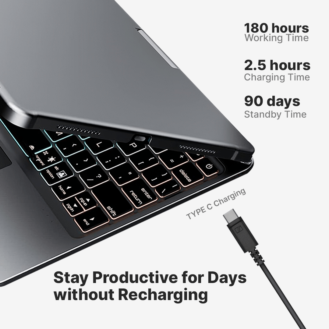 BowLift | Wireless Keyboard Case for iPad - Rotating Design
