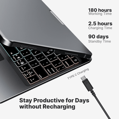 BowLift | Wireless Keyboard Case for iPad - Rotating Design