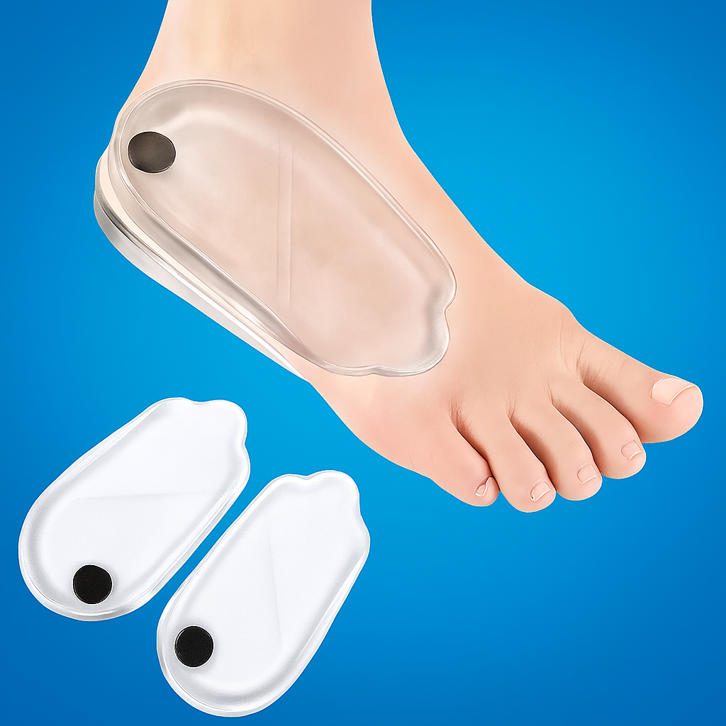 HeelGuard | Silicone Gel Heel Cups – Heel Pain Relief – Shock Absorbing Pad – Orthopedic Support for Daily Comfort Skanto
