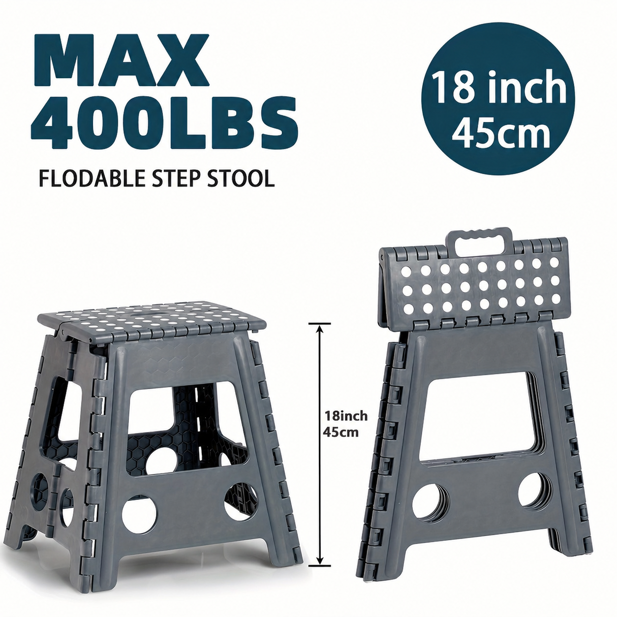 Foldable step stool up to 180 kg | Karnz