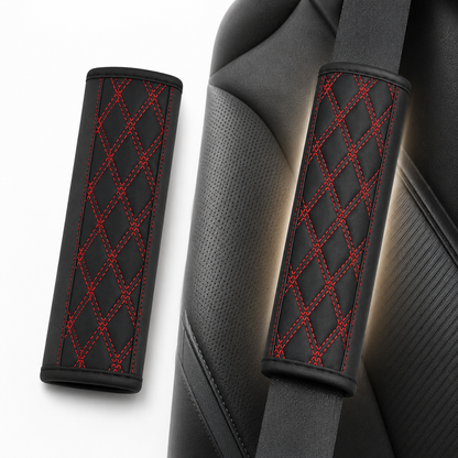 Quilted PU Leather Seat Belt Shoulder Pads Bowlift