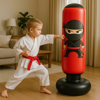 Kalsten | Free Standing Punching Bag PowerPunch – Safe Inflatable Punching Bag for Children 2–15 years