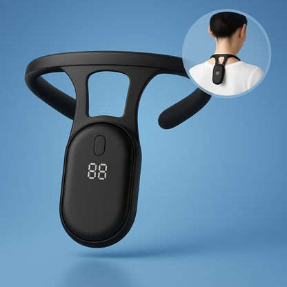 PosturePlus Neck and Back Posture Corrector | Real-Time Feedback - Neck Support and Spine Alignment Bowlift