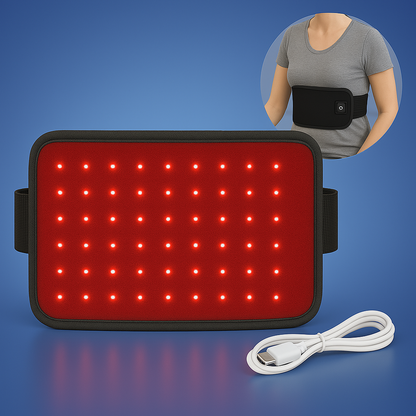 LumiRelief Red Light Therapy Belt | for Pain Relief - Inflammation Reduction - Muscle Recovery - Red Light for Skin Rejuvenation Bowlift