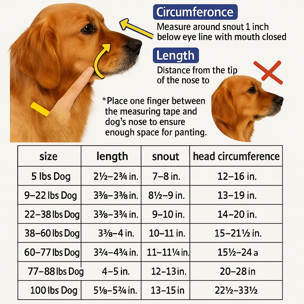 Kalsten | Reflective Dog Muzzle - Water-Friendly & Breathable