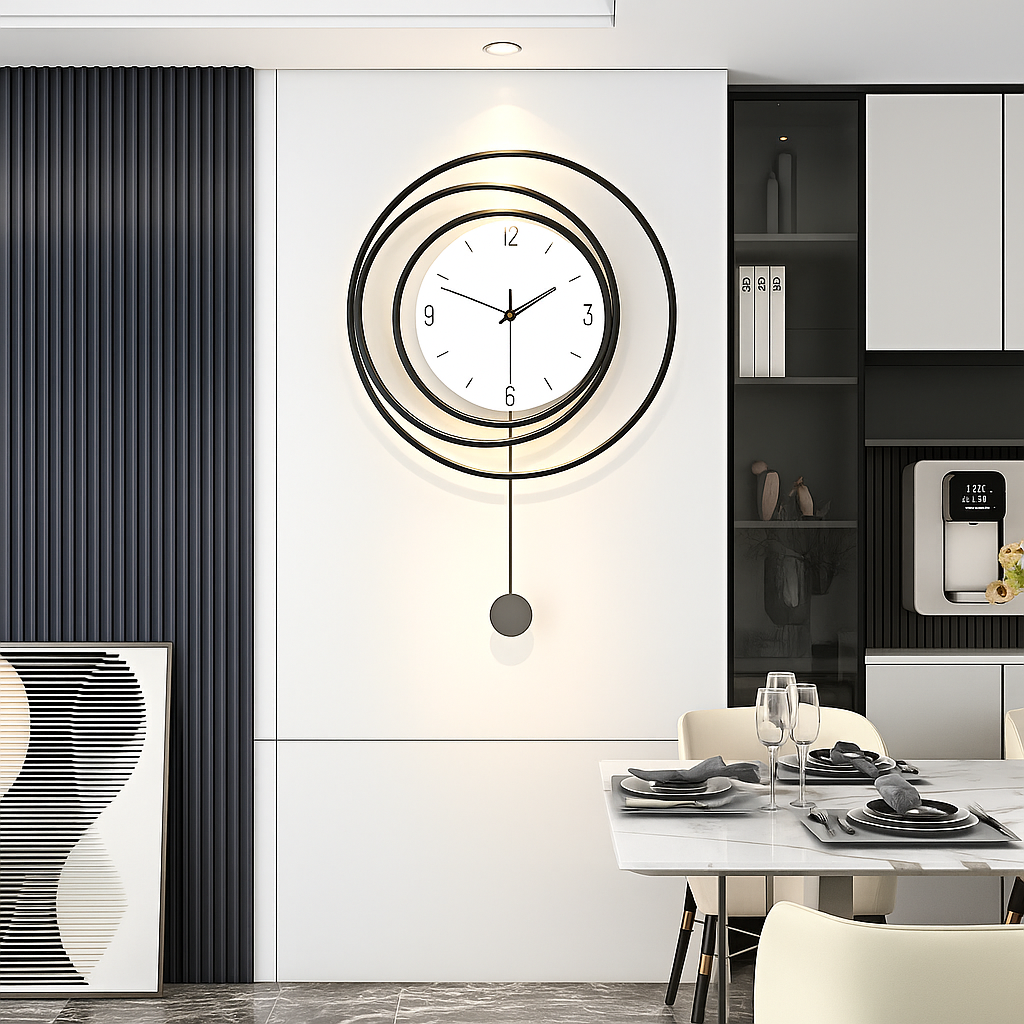 Frendorf | SilentGlow – Minimalist round wall clock with clear numbers and silent movement