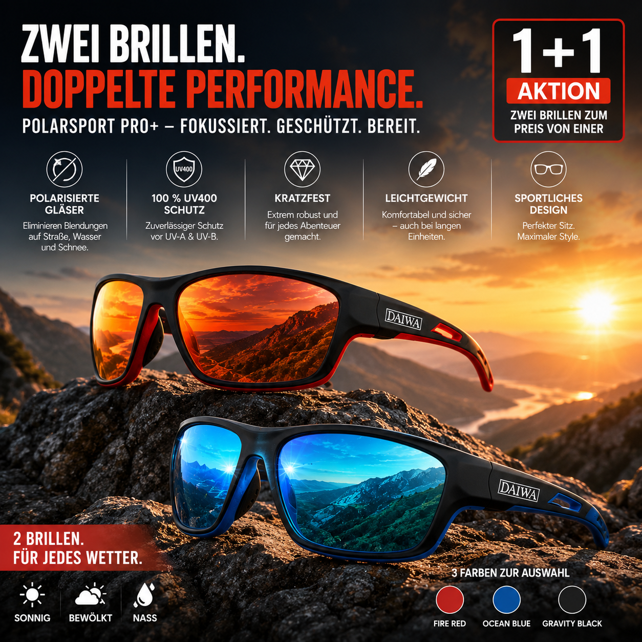 Men's Sport Sunglasses with Polarized Lenses | Karnz
