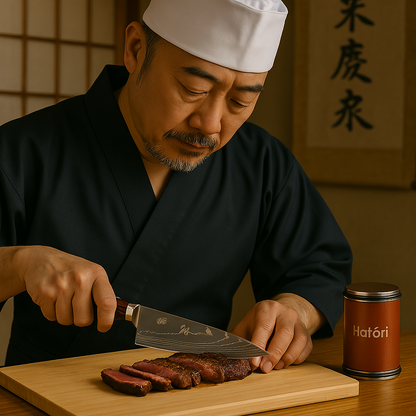 Skanto | Damascus Steel Chef's Knife | 20 cm Blade, Ergonomic Resin Handle & Ideal for Home Cooking
