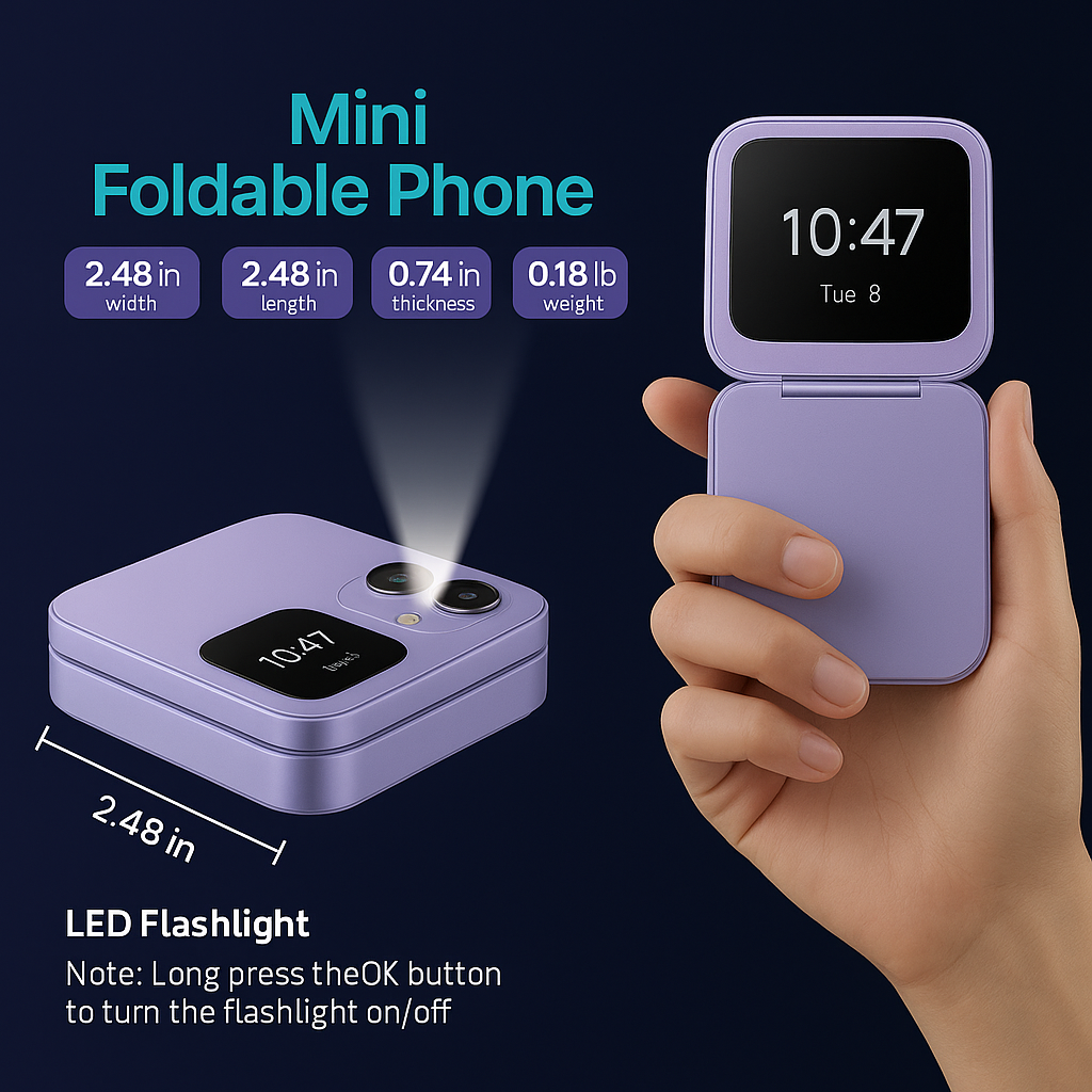 BowLift | Large Screen High-Volume Flip Phone with Dual SIM and Long Standby