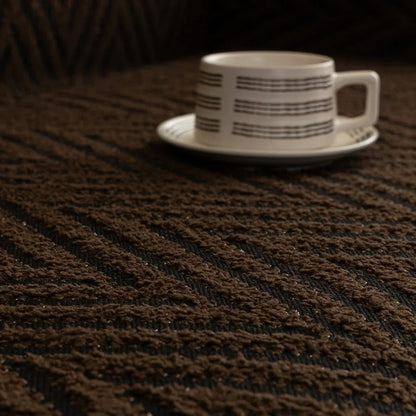 Skanto | Chevron Herringbone Fringe Sofa Cover