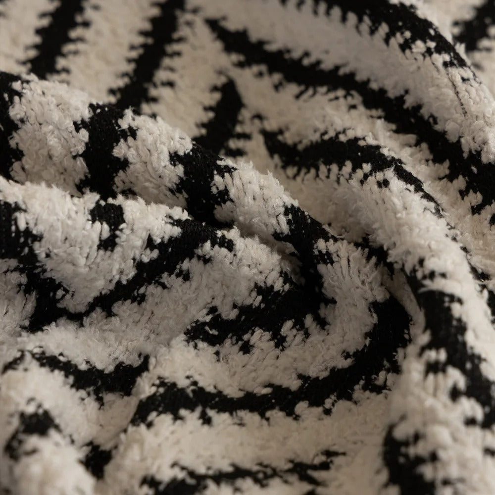 Skanto | Chevron Herringbone Fringe Sofa Cover