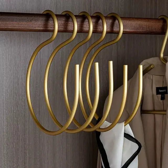 BowLift | S-shaped hanger - Elegant and space-saving metal wardrobe hanger (Set of 5)