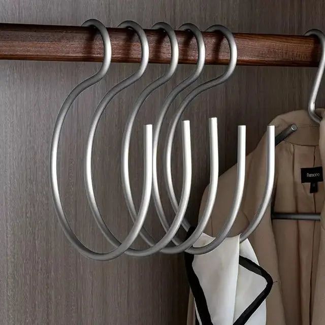 BowLift | S-shaped hanger - Elegant and space-saving metal wardrobe hanger (Set of 5)