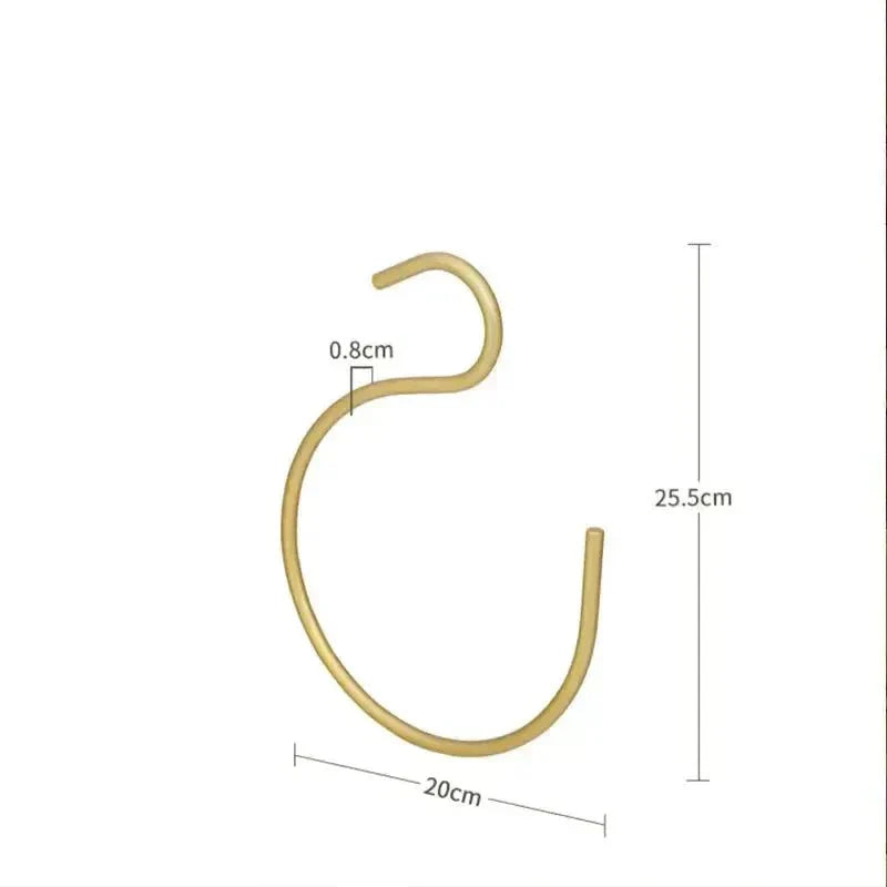 BowLift | S-shaped hanger - Elegant and space-saving metal wardrobe hanger (Set of 5)