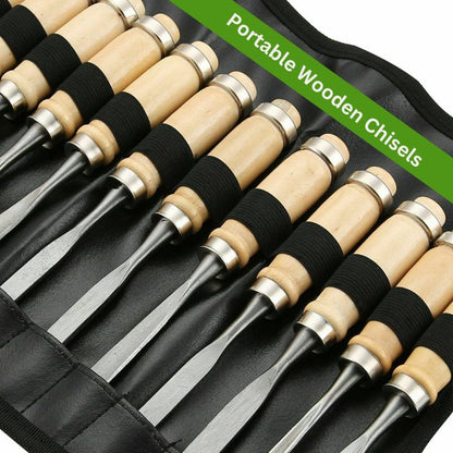 Skanto | 12 Piece Wood Carving Chisel Set