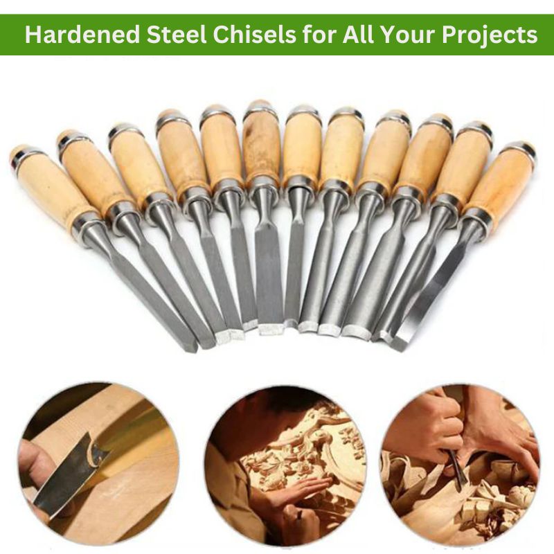 Skanto | 12 Piece Wood Carving Chisel Set