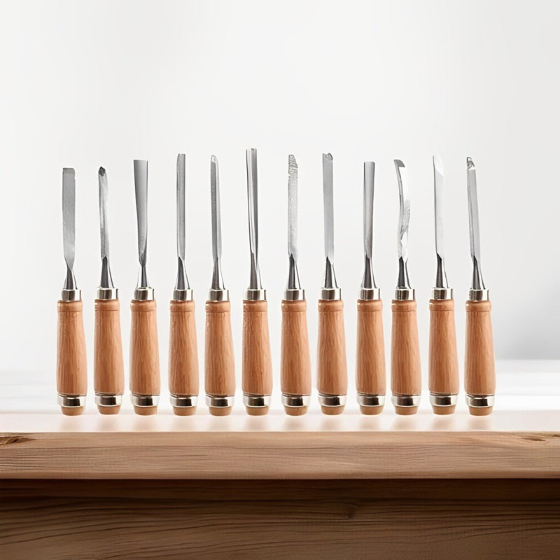 Skanto | 12 Piece Wood Carving Chisel Set