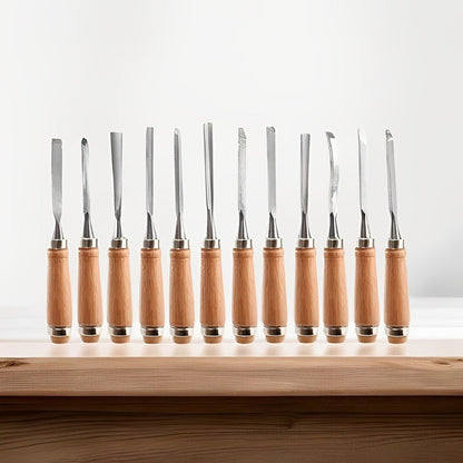 Skanto | 12 Piece Wood Carving Chisel Set