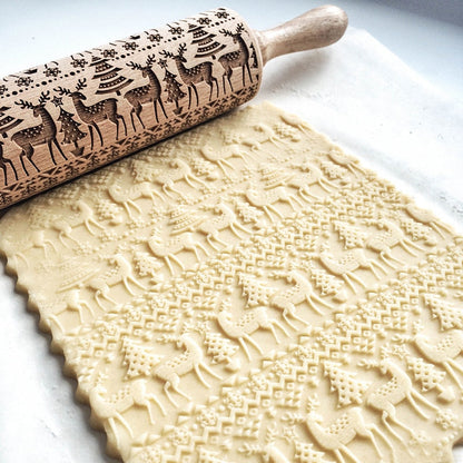 Skanto | Hand-Engraved Rolling Pin for Perfect Pastries