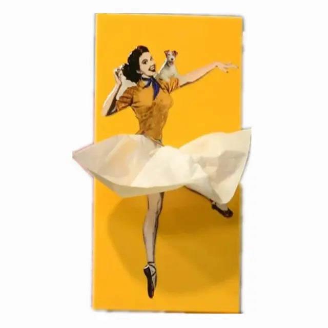 Retro Woman Tissue Box | Bowlift