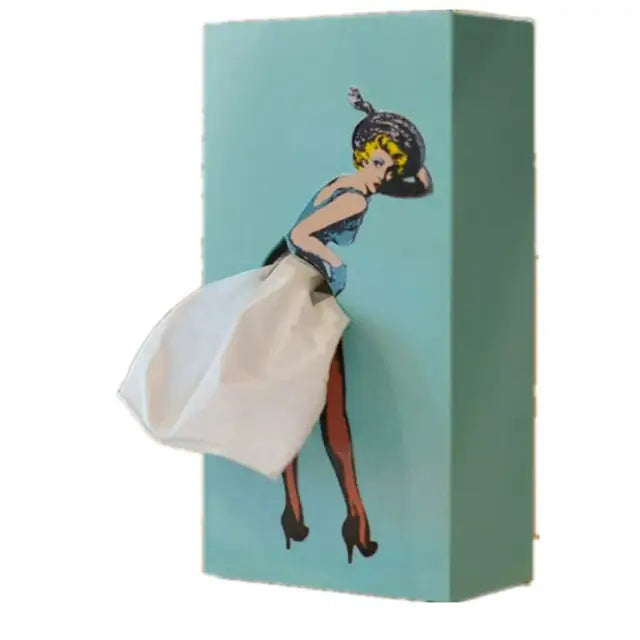 Retro Woman Tissue Box | Bowlift