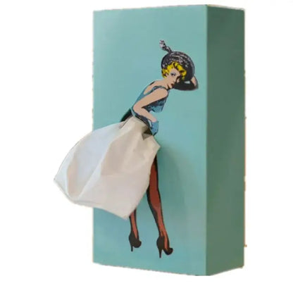 Retro Woman Tissue Box | Bowlift