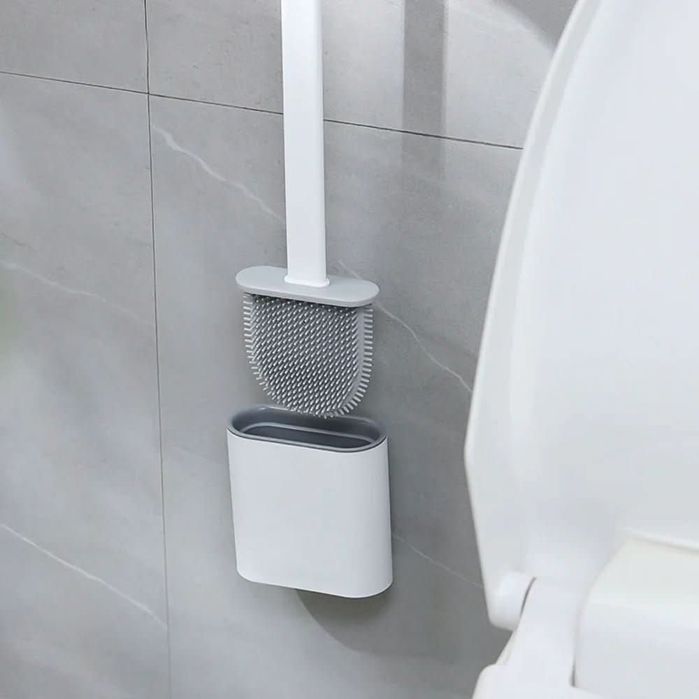 Skanto | Hygienic Silicone Toilet Brush with Wall Holder