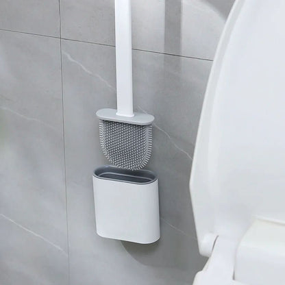 Skanto | Hygienic Silicone Toilet Brush with Wall Holder
