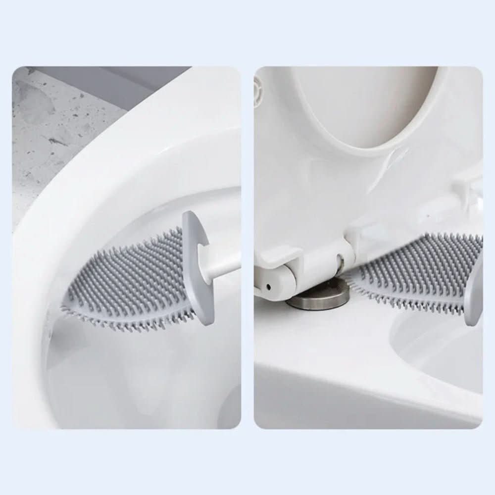 Skanto | Hygienic Silicone Toilet Brush with Wall Holder