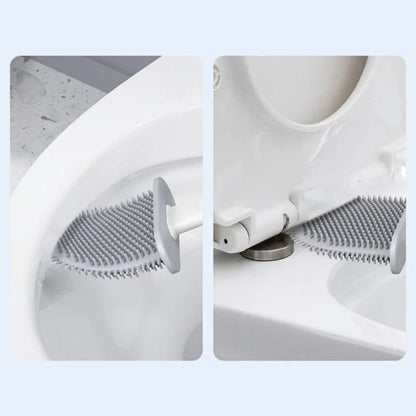 Skanto | Hygienic Silicone Toilet Brush with Wall Holder
