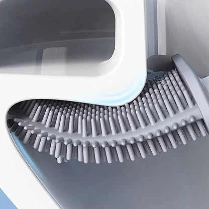 Skanto | Hygienic Silicone Toilet Brush with Wall Holder