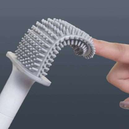 Skanto | Hygienic Silicone Toilet Brush with Wall Holder