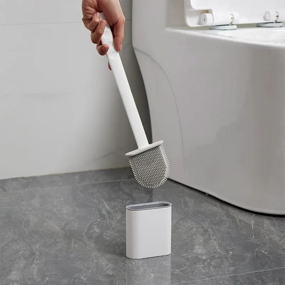 Skanto | Hygienic Silicone Toilet Brush with Wall Holder