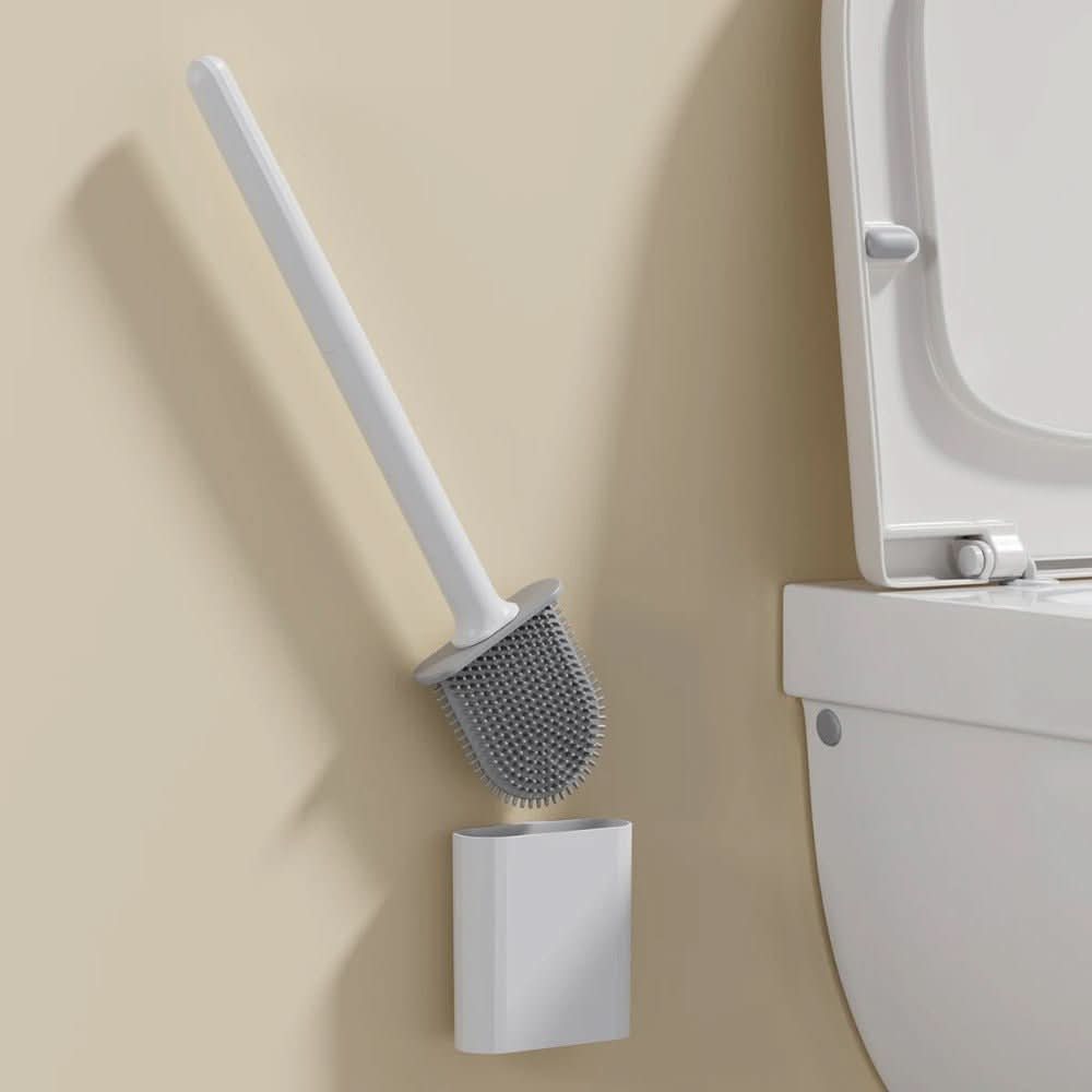 Skanto | Hygienic Silicone Toilet Brush with Wall Holder