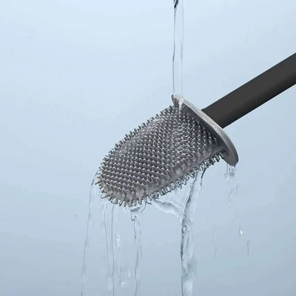 Skanto | Hygienic Silicone Toilet Brush with Wall Holder