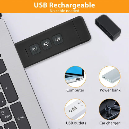 Skanto | Clip-on Light for Books, USB Rechargeable Reading Light with Timer, Portable LED Bookmark Light for Bedside and Desk